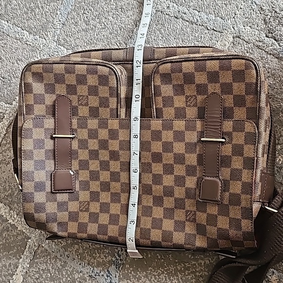 Louis Vuitton Damier Ebene Leather Broadway Messenger Laptop Bag. Men's/ Women's - Picture 13 of 17